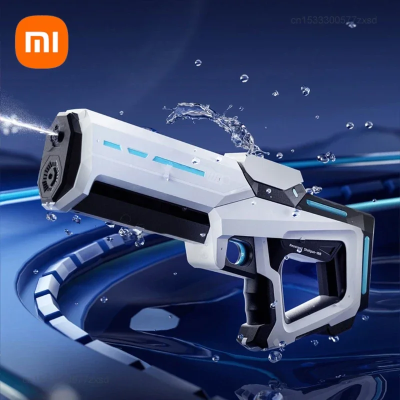 Xiaomi اللاسلكية المزدوجة الكهربائية التلقائي مدفع المياه سعة كبيرة 8 متر المدى وضع انفجار كهربائي الصيف الشاطئ في الهواء الطلق متعة الاطفال اللعب