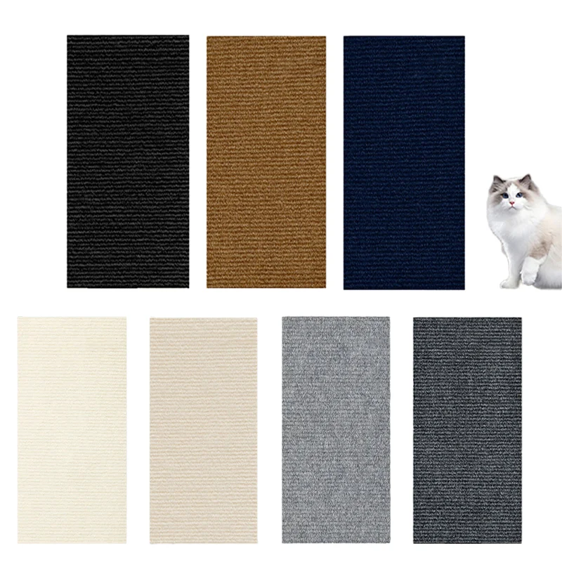 1PCS Cat Scratching Mat Cat Carpet with Self-Adhesive Carpet Sofa Protection Cats Scratch Board for Climb and Sharpen Their Claw