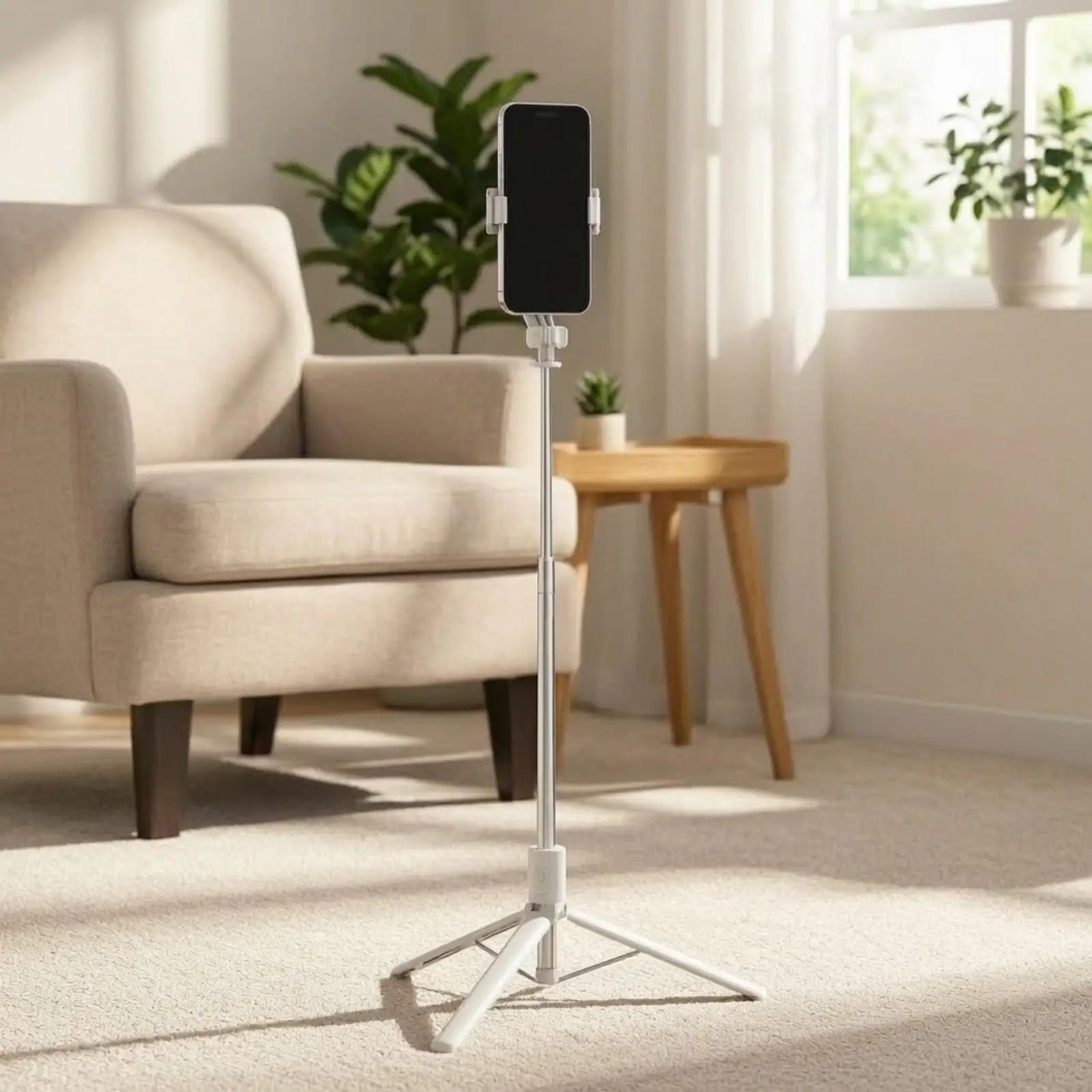Multi Function Phone Tripod Stand Selfie Stick with 360 Degree Holder for Live Broadcasting Photography for Cell