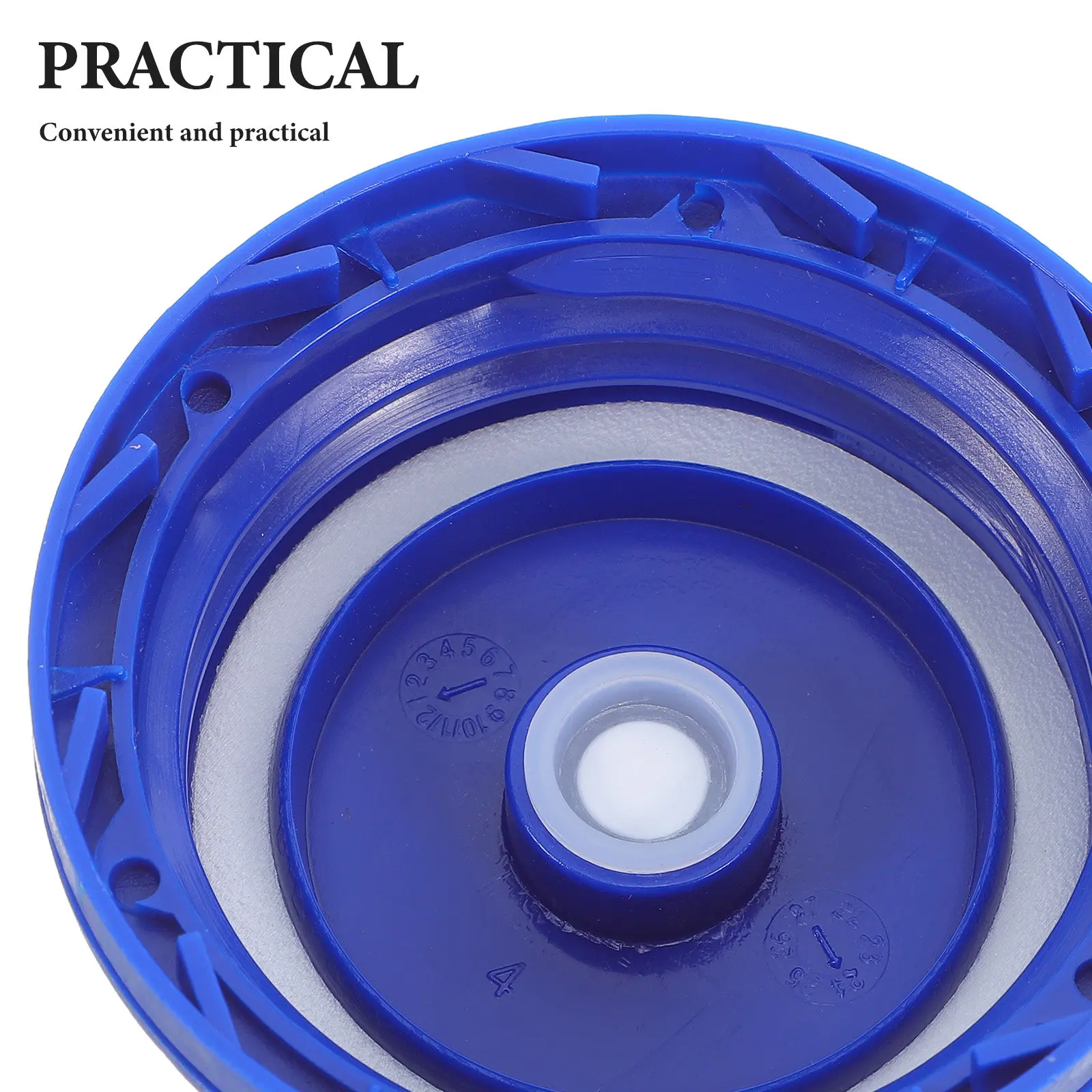 6Pcs Stackable Barrel Sealing Caps Breathable Design 6Cm Inner Diameter 7.3cm Outer Diameter Plastic Water Bucket Lid for Home