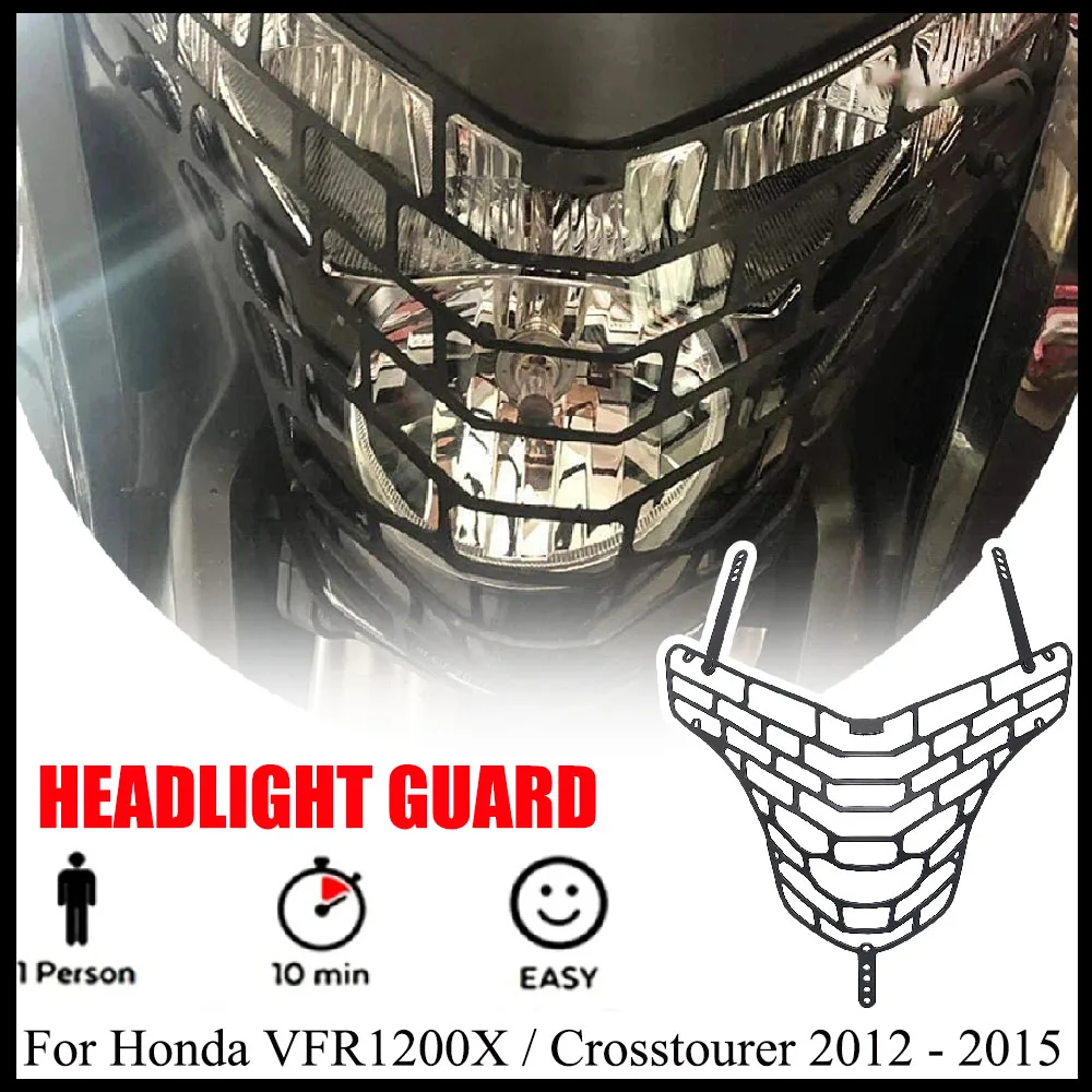 

Совершенно новая черная защитная решетка для фар мотоцикла, защитная крышка, аксессуар для Honda VFR1200X/Crosstourer 2012-2015