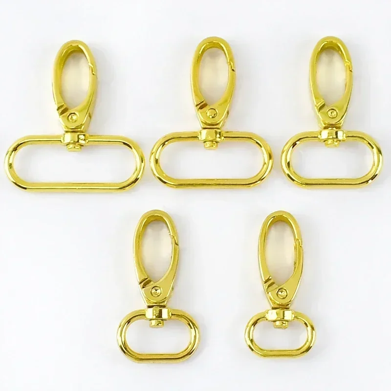 10/20 stücke 14-38mm Metall Taschen Schnallen Karabinerverschluss Kragen Karabiner Schnapp Haken DIY KeyChain tasche Teil Zubehör