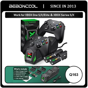 Double Quick Charger for Xbox One X/S/Elite Xbox Series X/S Wireless Controller 2x2550MAH Rechargeable Battery for Xbox One 8 Main Sales Battery Control Xbox - №1