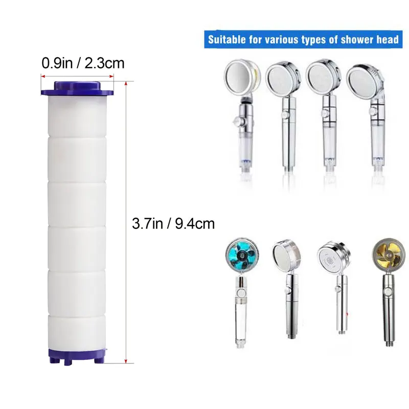 Полипропиленовые хлопковые фильтры для 360 вращающейся дождевой душевой лейки, регулируемая Массажная душевая лейка