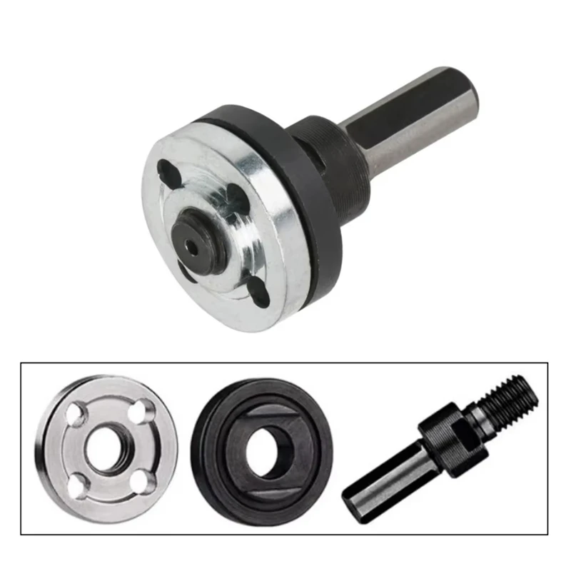 10mm Electric Drill to Angle Grinder Converter Connecting Rod Adapter Set Grinding Cutting Disc Power Tool Accessory