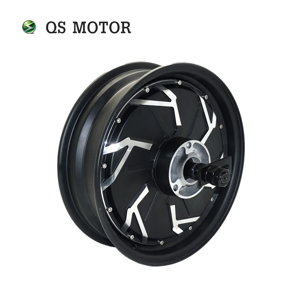 QS Motor 12*3.5inch 5000W V4 48V100kph 72V 150kph Hub Motor for Electric Motorcycle