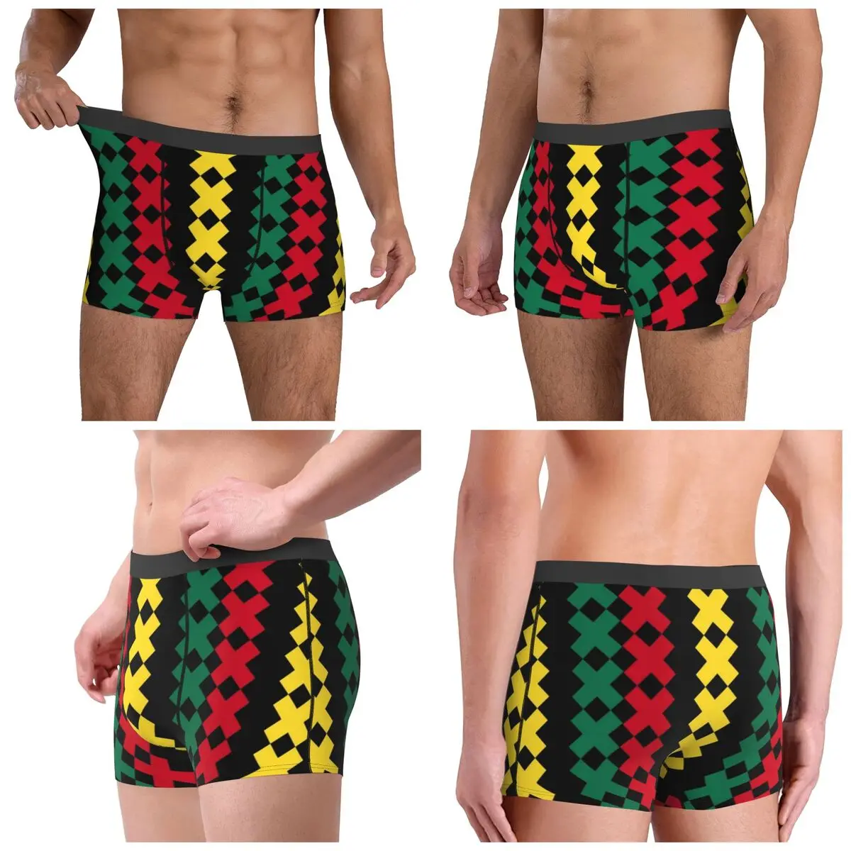 Boxer Underpants Shorts Ajax Bob Marley Panties Men Ventilate Underwear for Homme Man Boyfriend Gifts