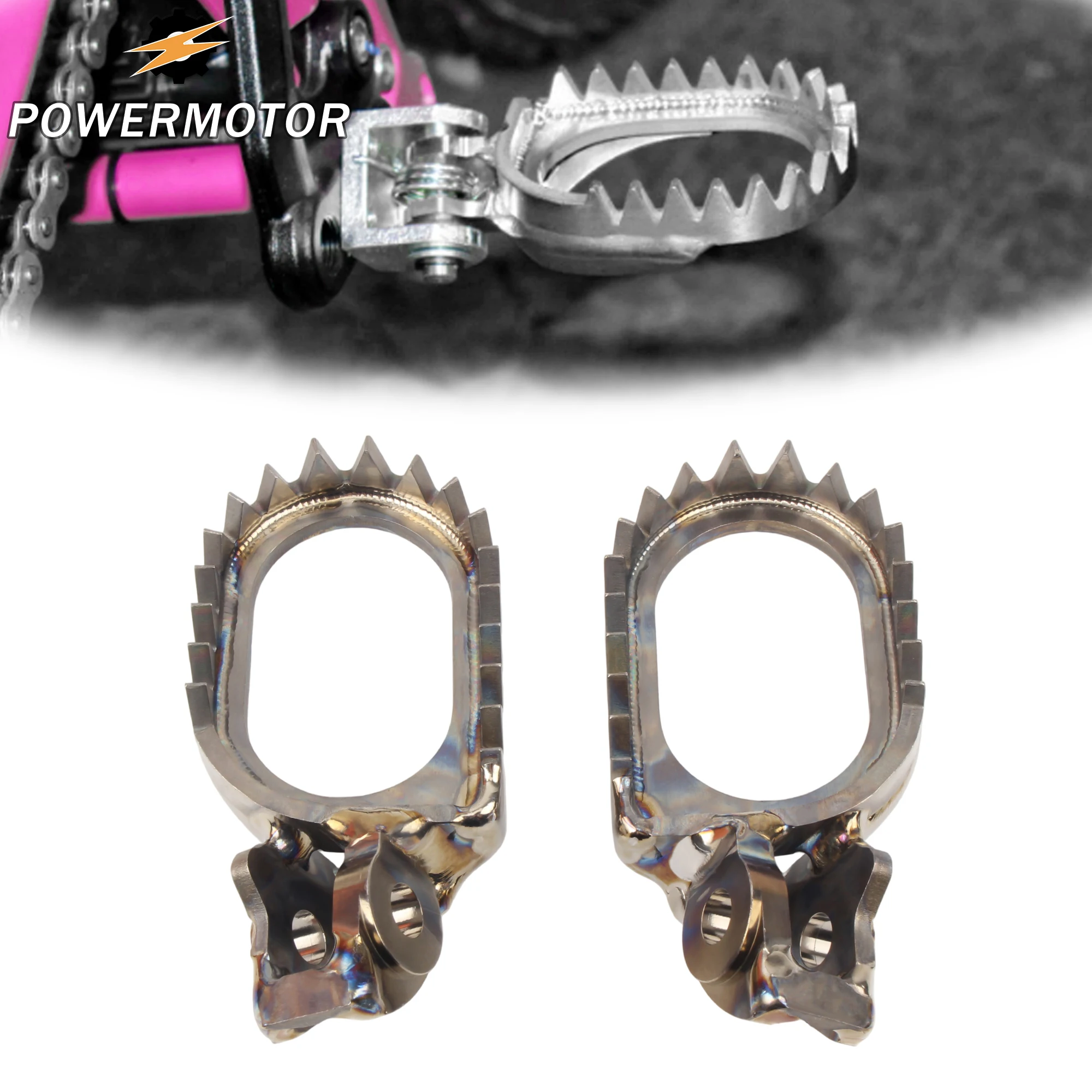 

Titanium Alloy Front Footpegs Footrest Foot Rest Peg Pedal For KTM EXC EXCF SX 2016-2023 BETA GASGAS Enduro DirtBike Modified