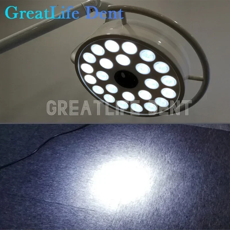 GreatLife Dental naścienna lampa 24 diody led światło ustne do operacji kliniki stomatologicznej bezcieniowa chirurgiczna lampa Led z czujnikiem