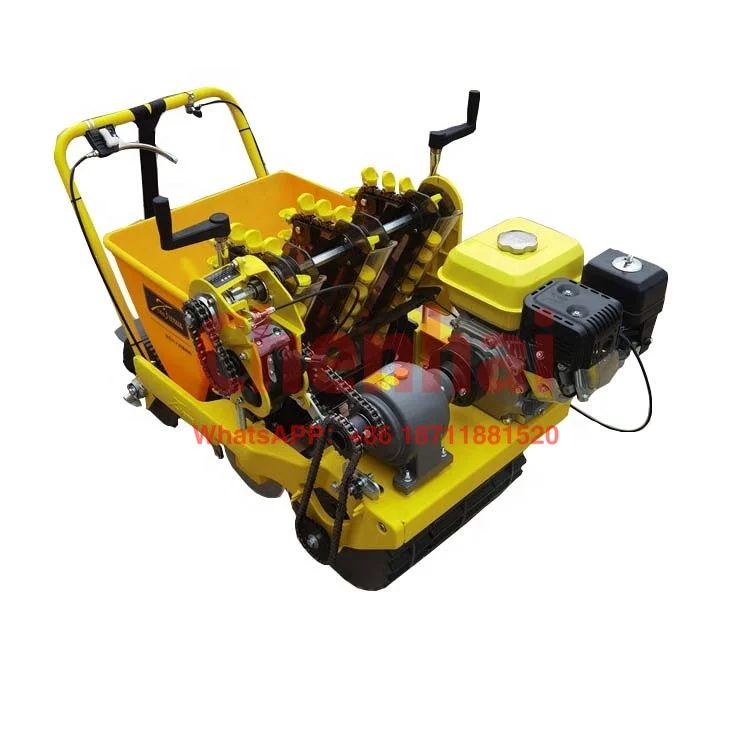 

Agriculture machinery equipment seeder 3rows 5.5 hp gasoline engine garlic planter for sale