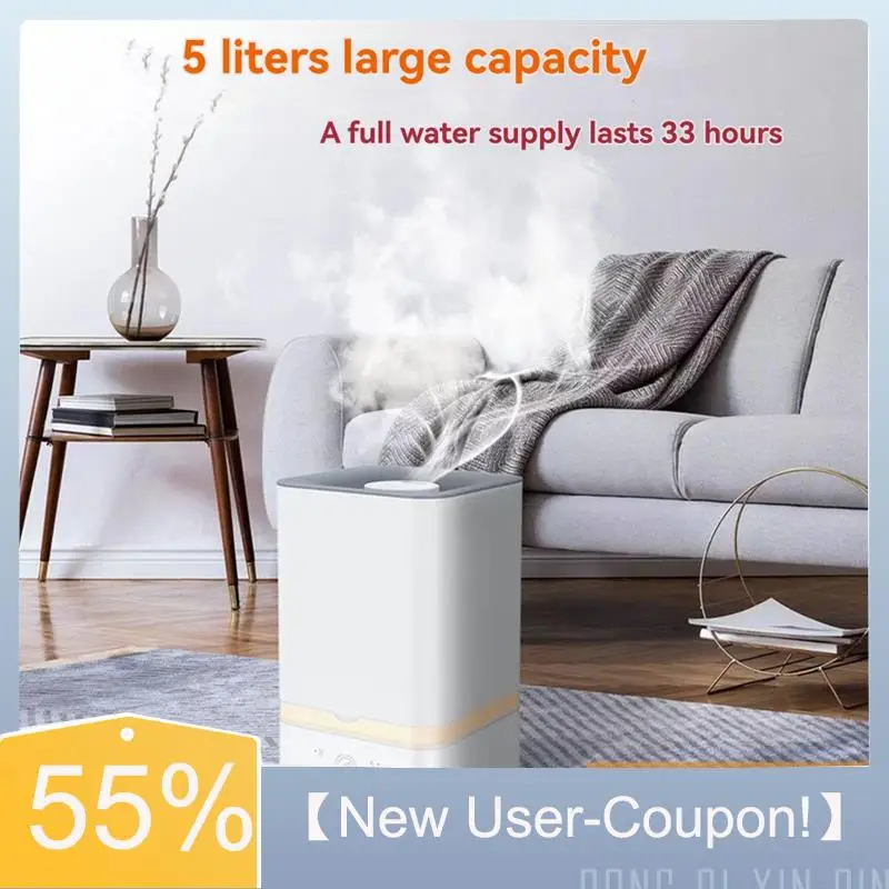 

A81M новый-увлажнитель-распылитель, домашний увлажнитель, емкость лагера, 5 л, сенсорная панель, прохладный туман, ультразвуковой домашний офис, вилка европейского стандарта