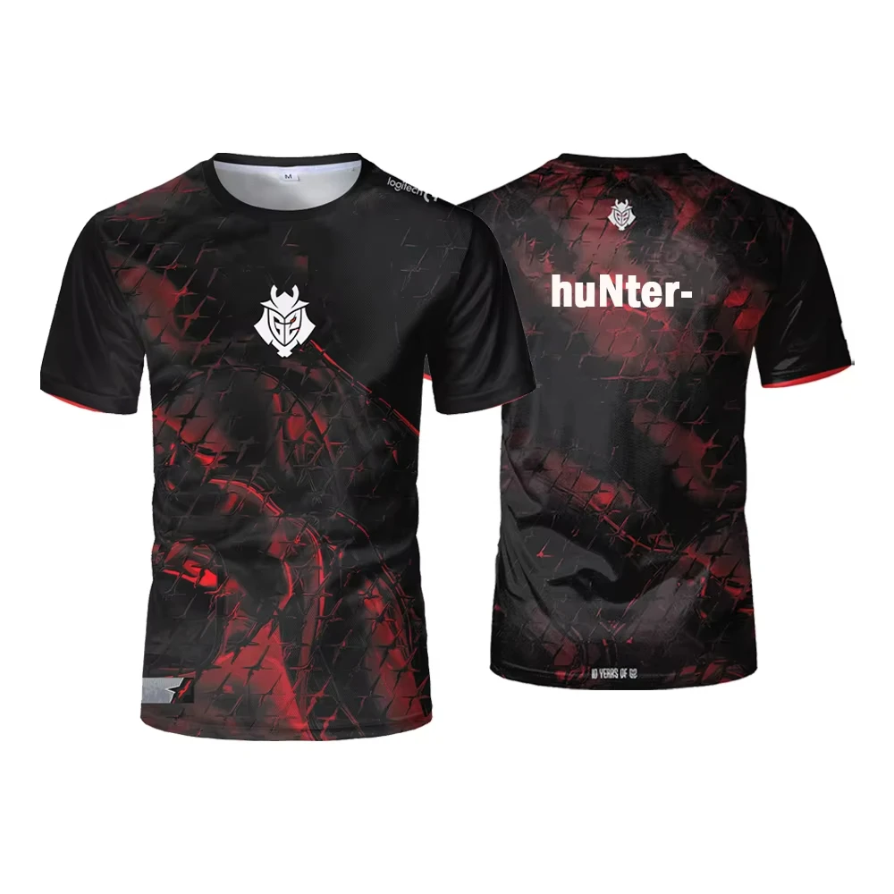 2025 CS2 Esports Team G2 New Uniform Jersey CS GO Game Training Suit T Shirt Men's Women's Casual Round Neck Short-sleeved Tops