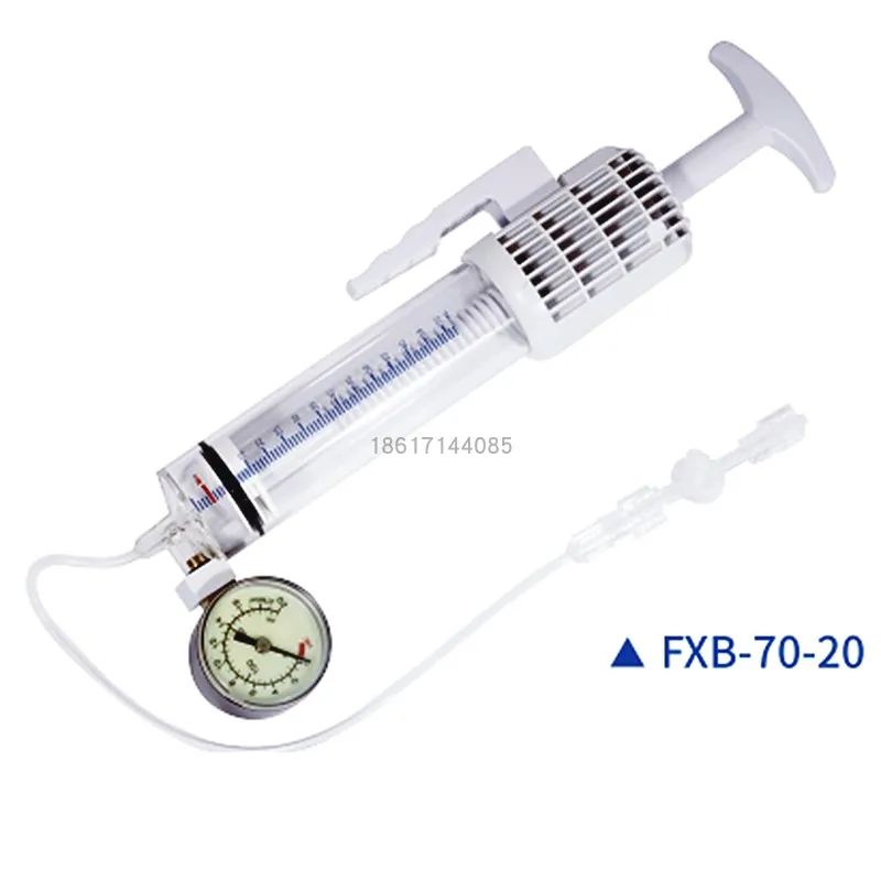 Disposable balloon dilation pressure pump for balloon dilation catheter pump in PTCA
