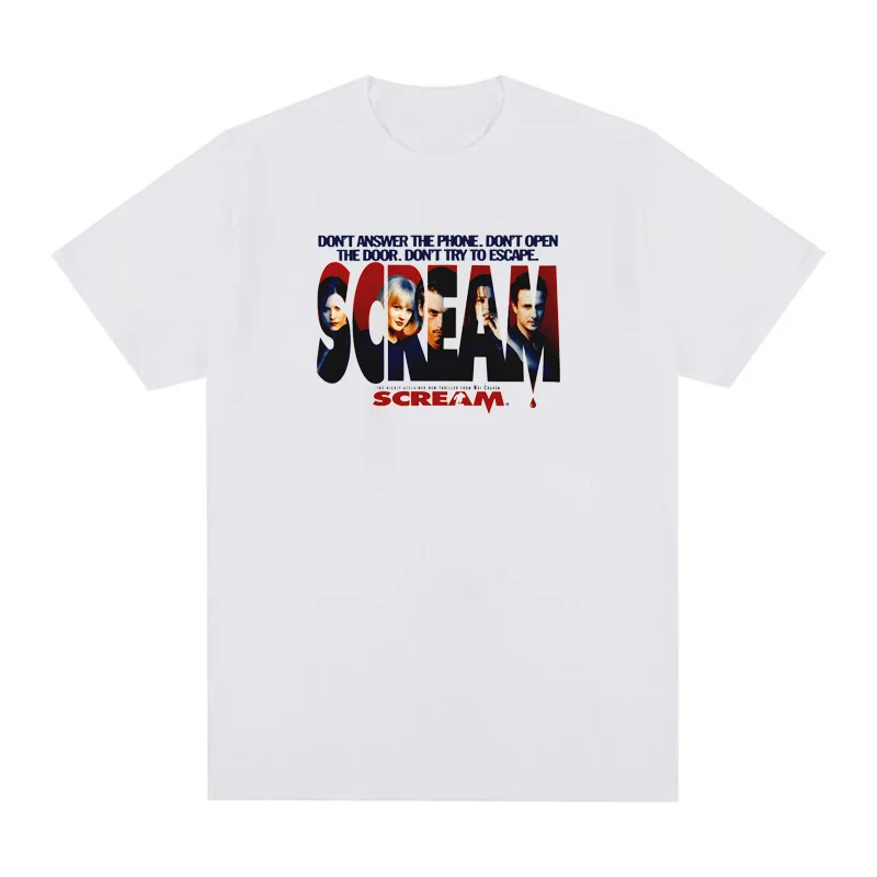 Scream Fashion Tees Dont Answer the Phone Dont Open the Door Dont Try to Escape Women Tees Scream T-Shirt