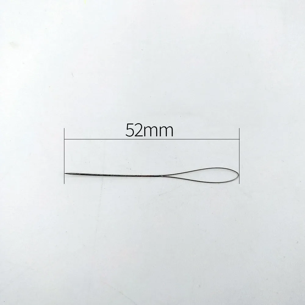 Stainless Steel Hair Teasing Needle, Needle Threader for Hand-Tied Wigs Hand-Crocheted Hairpieces Repair for Ancient Costume