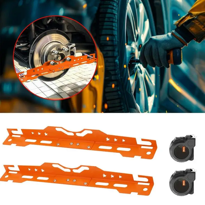 

Alloy Steel Wheel Alignment Tool With 2Pcs measuring tape Heavy Duty wheel leveling aligner for Car Autos Vehicle