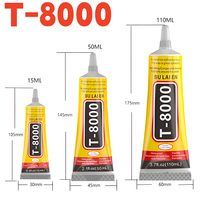 Waterproof Transparent T8000 Bead Glue for Jewelry Making Mobile Screen Phone Rhinestones Fabric Textile Super Adhesive 15/110ml