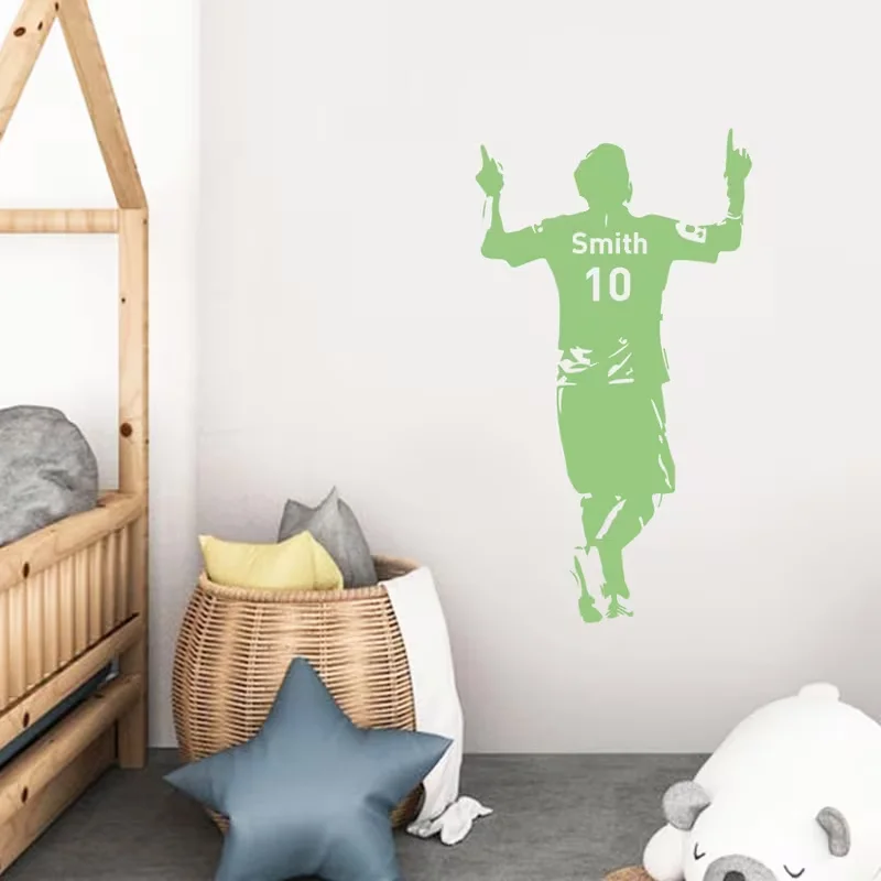1pc Contemporary Personalized Name Glow in The Dark Sticker Self-Adhesive Mixed Color Expressions Easy to Attach and Easy to Tea