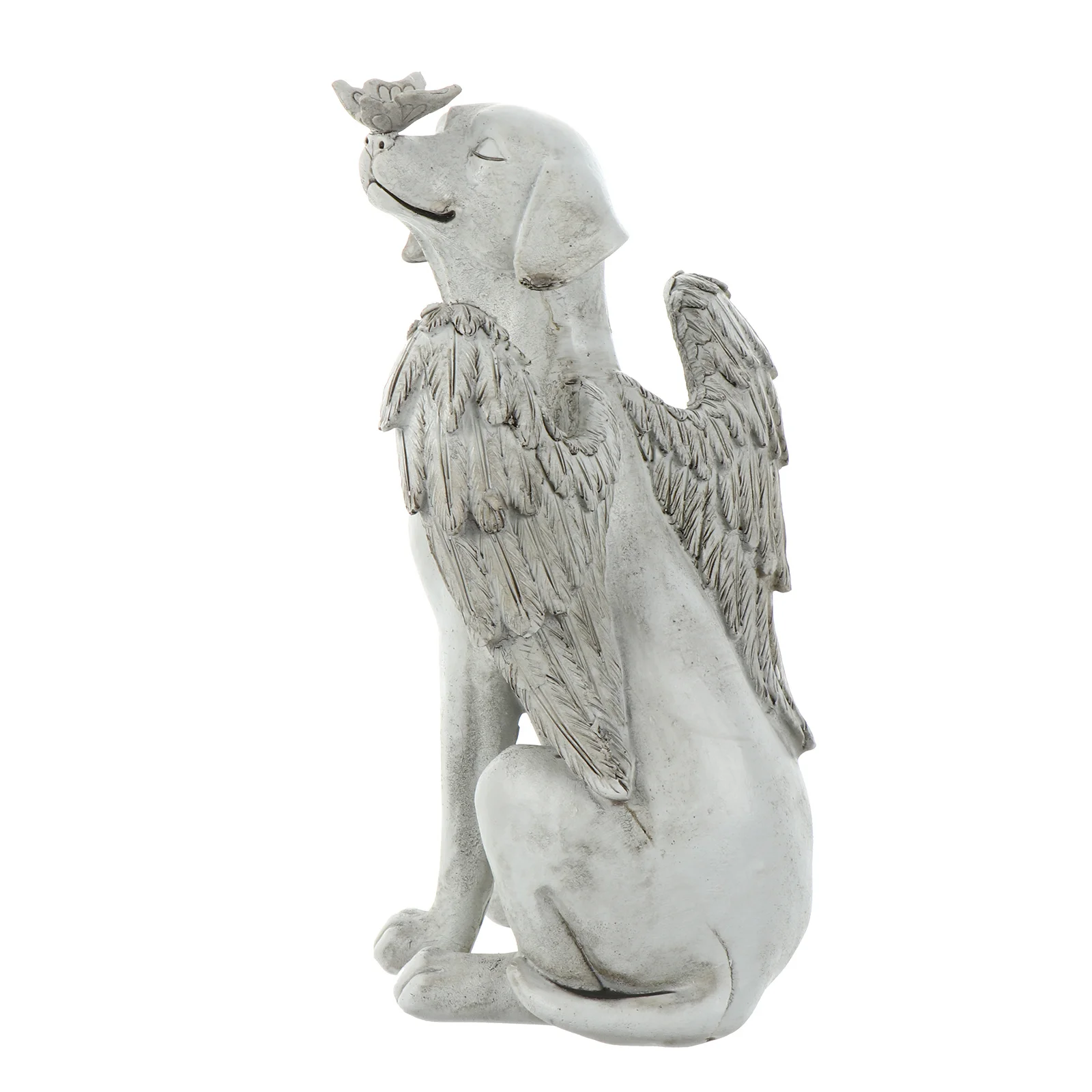 Resin Memorial Dog Angel Statue Premium Craft for Garden Outdoor Indoor Decoration Pet Loss Tribute Healing Gift