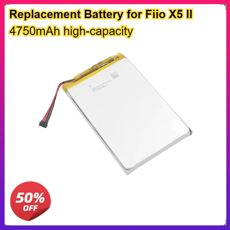

Сменная аккумуляторная батарея 3.7V 4750mAh для Fiio X5 II / FiiO X5 второго поколения, перезаряжаемая