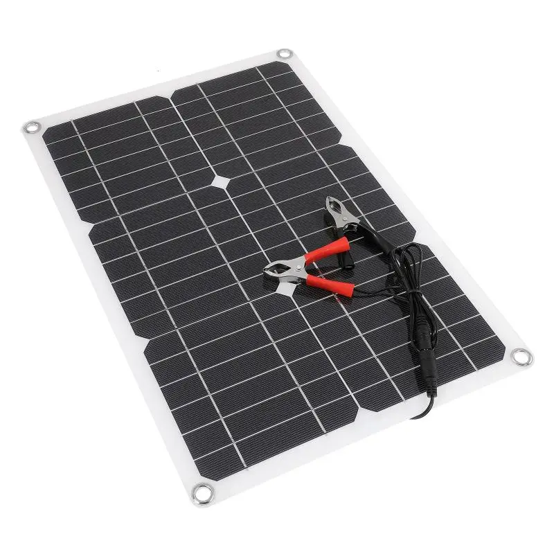 100W 18V Solar Panel Dual USB Solar Cell 30A Solar Charge Controller Power Bank for Mobile Phone MP3 Camping Hiking Outdoor