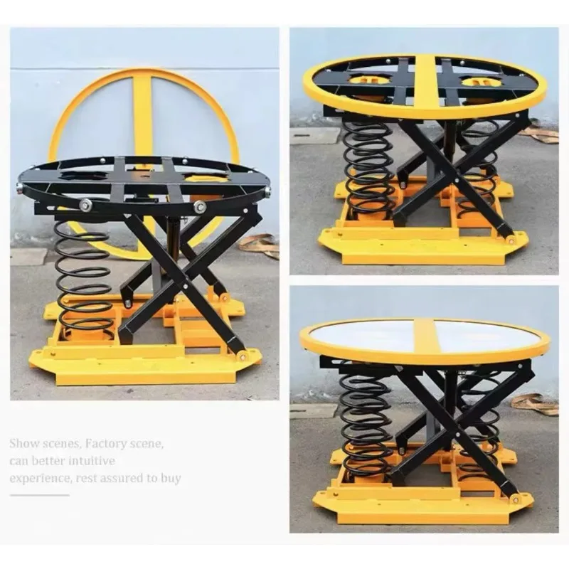 Plataforma elevadora de tijera hidráulica Plataforma de nivelación portátil de 1000 kg/2000 kg adecuada para talleres de almacenes y líneas de montaje.