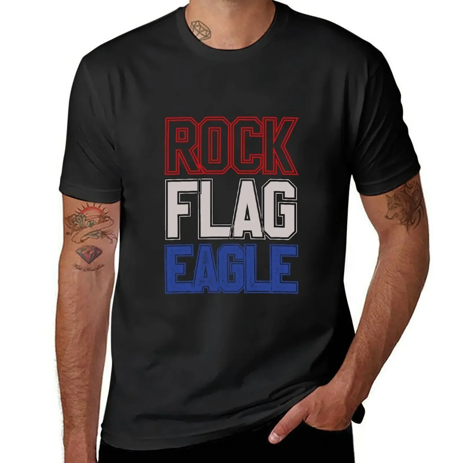 Rock Flag Eagle - It's Always Sunny T-Shirt korean fashion customs design your own shirts graphic big and tall t shirts for men