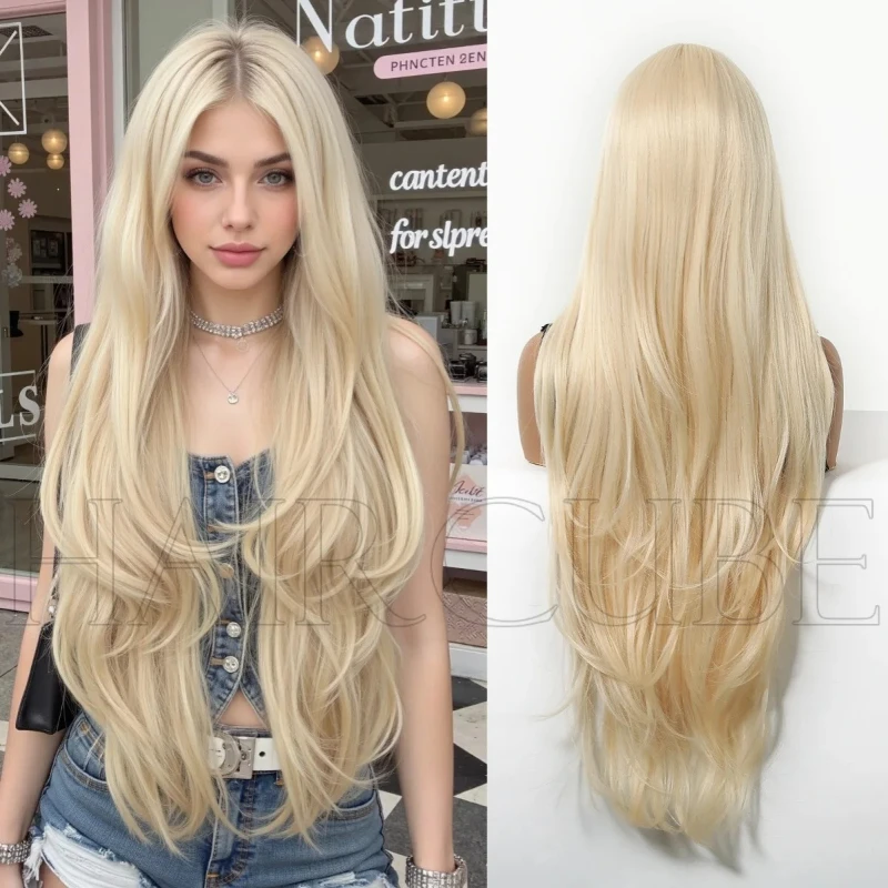 

Long curly hair wig, headgear, women's party music festival 80cm micro-curl temperament multi-color full head women's wig