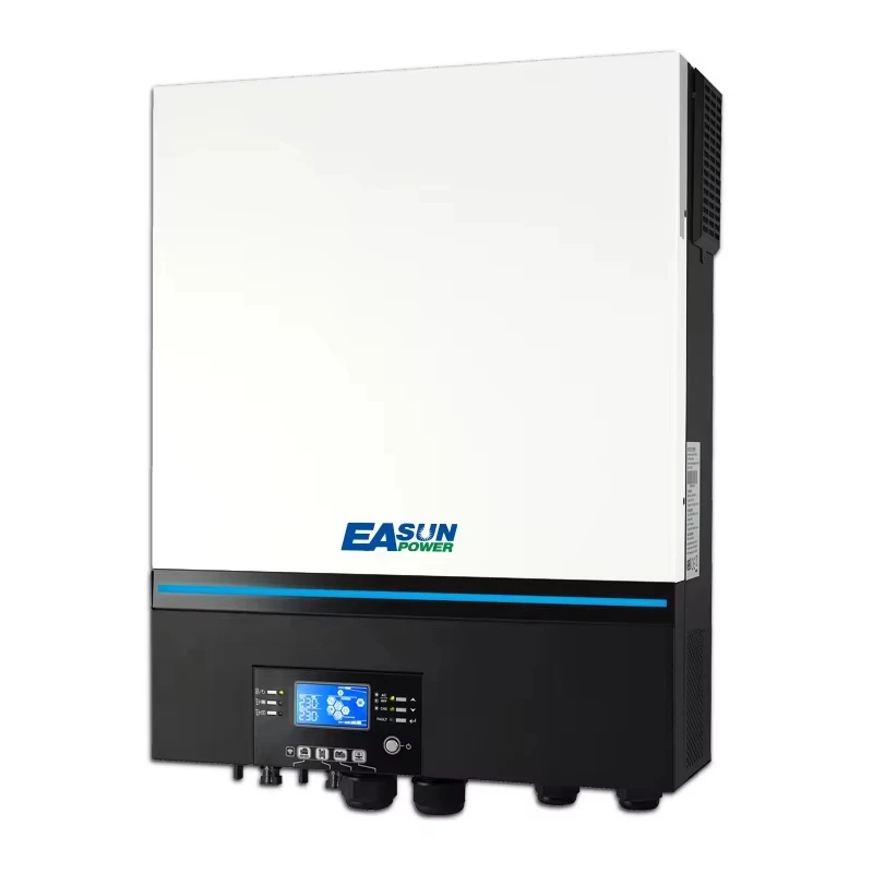 EASUN POWER 11KW Hybrid-Solarwechselrichter 150A Ladegerät Dual MPPT Dual AC Ausgang 48V 50Hz/60Hz 500VDC PV-Eingang Off-Grid Solarladegerät WIFI Parallel EU Lagerbestand