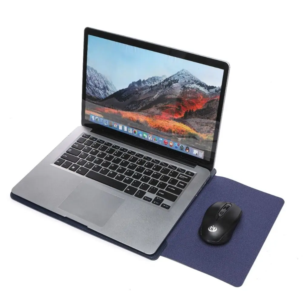 

Ultra-thin Laptop Sleeve Bag Case Shockproof Multifuntional Laptop Bracket Inner Bag 13-16 inch Solid Color