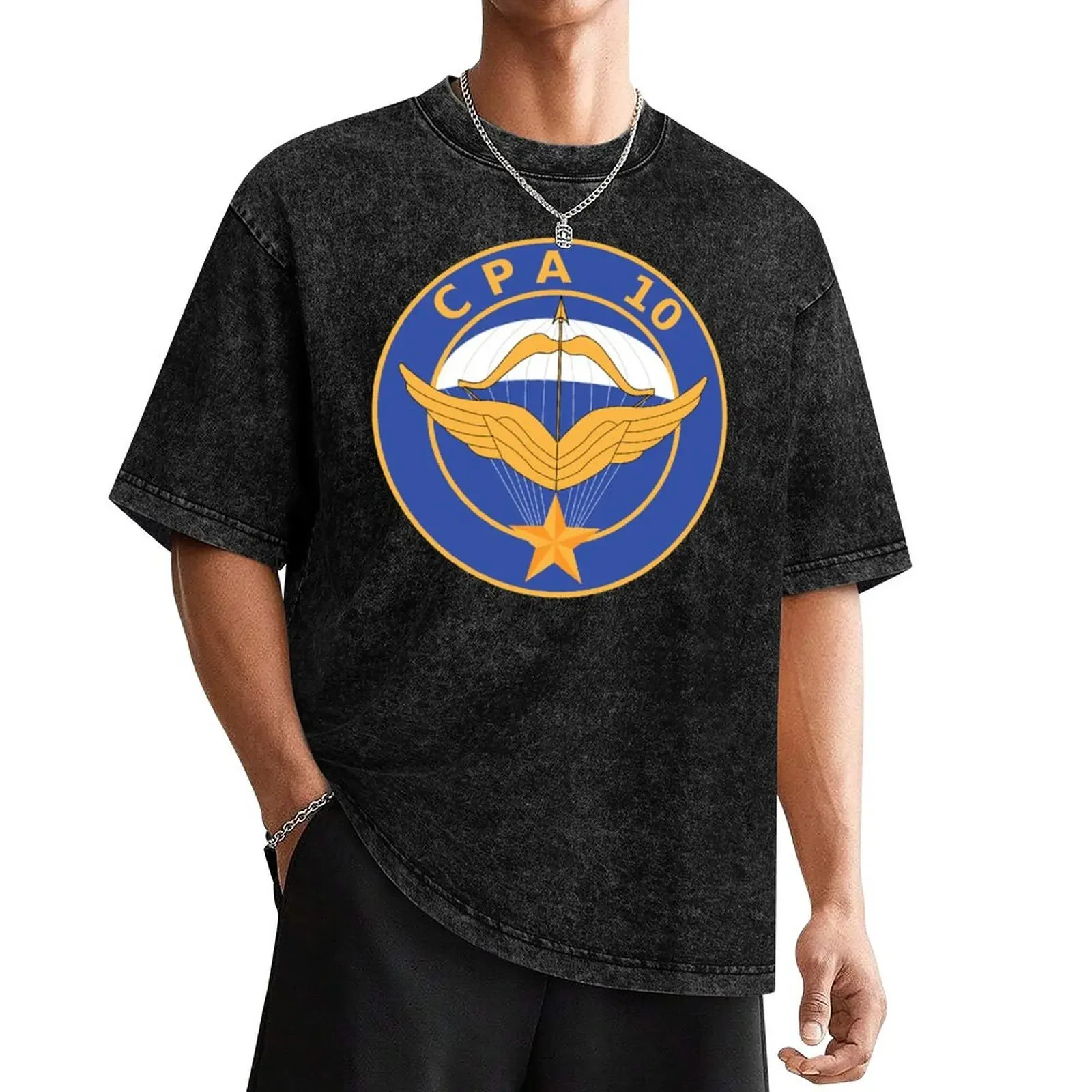 CPA 10 AIR PARACHUTISTS COMMANDOS T-Shirt Short sleeve tee heavyweights heavy weight t shirts for men