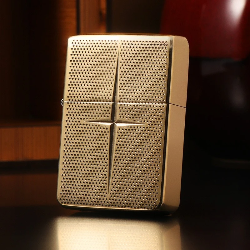 

ZORRO 1941 Реплика оригинальной медной гравированной зажигалки в форме звезды, ветрозащитная, на керосине, подарок для мужчин, аксессуары для курения