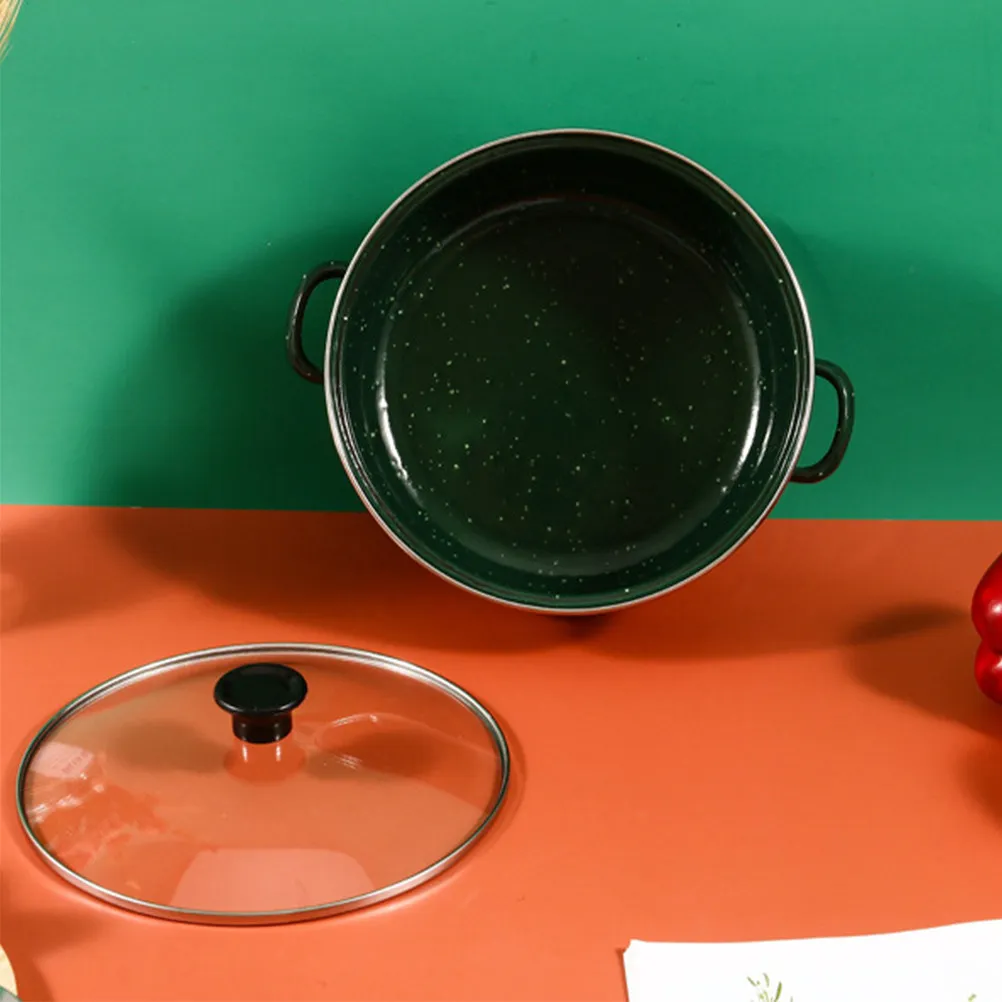 

Набор из 3 мини-кастрюль для супа, эмалированная посуда для тушения, для индукционных и газовых плит, портативная кухонная кастрюля для рамена и лапши с ручками