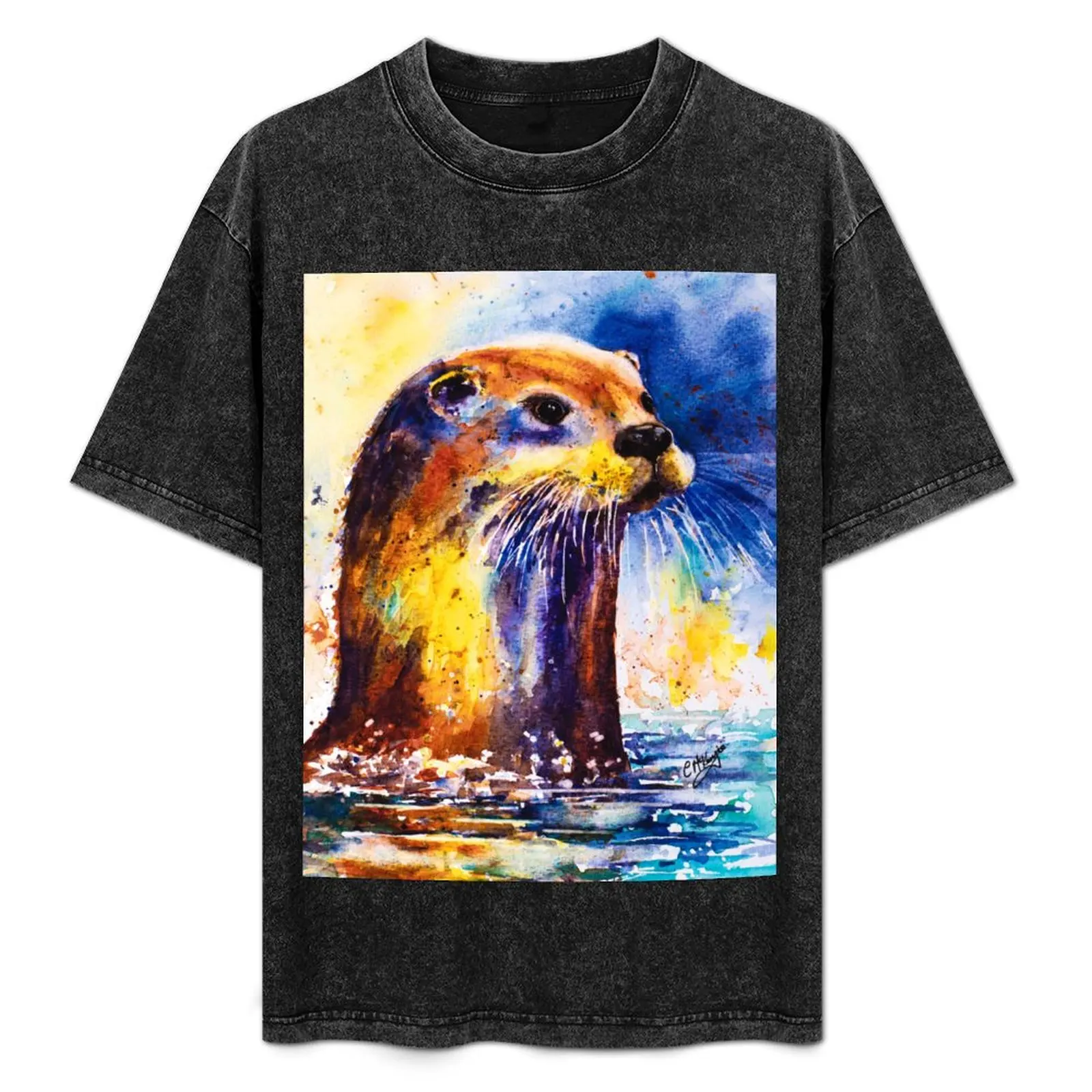 

Ottie Otter T-Shirt shirts graphic man clothes plain plus sizes mens designer clothes