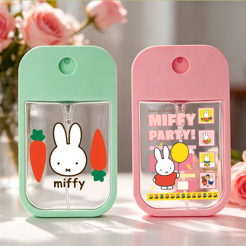 Cute Miffys Spray 45ml Kids Cartoon Rabbit Portable Travel Accessories Disinfectant Alcohol Perfume Packaging Bottles Gift New