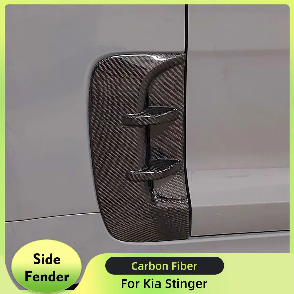 

Carbon Fiber Car Side Fender Vent for Kia Stinger 2018-2023 Side Fender Air Intake Scoop Cover Trim