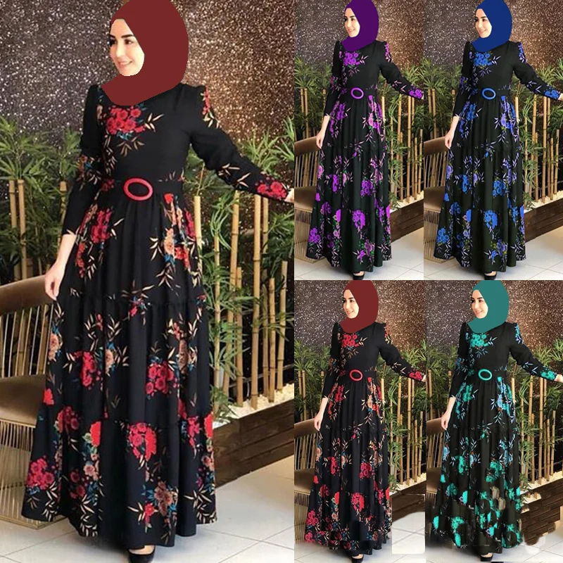 

Stamp Abaya Muslim sets veil Middle East Women's Wear Arab Costume Dress Women's Muslim dress Women's robe Islamic dresses