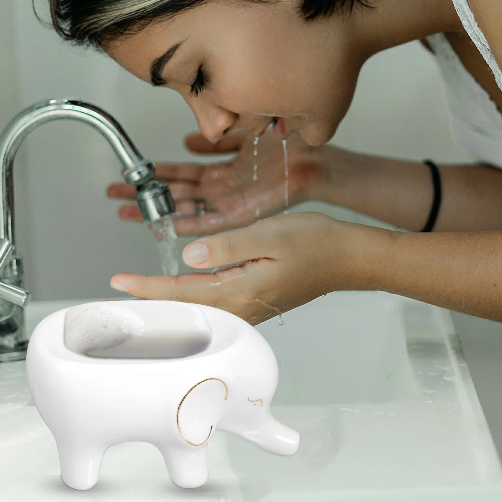 

High-class Soap Dish Holder Shower Decorative Tray Bathroom for Home Decoration