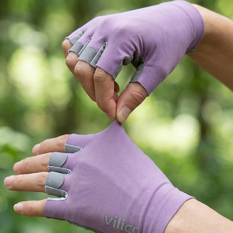 Women‘s Lightweight Breathable Half Finger Cycling Gloves  Elastic Anti-Slip Wear-Resistant Comfort for Road Bike Bicycle Riding