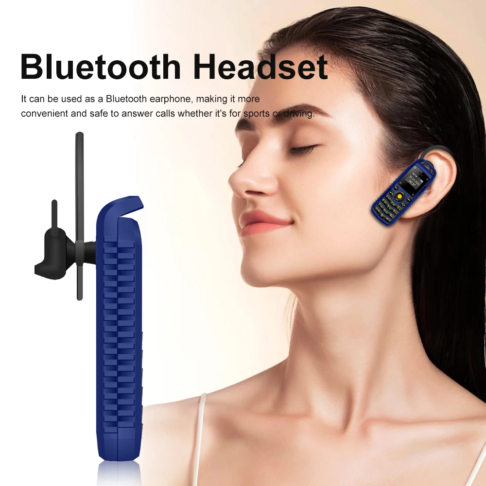 SERVO B25 Mini Mobile Phone 0.66 Inch Dual SIM Bluetooth Earphone Handsfree Magic Voice Blacklist Smallest 2G Unlocked Cellphone