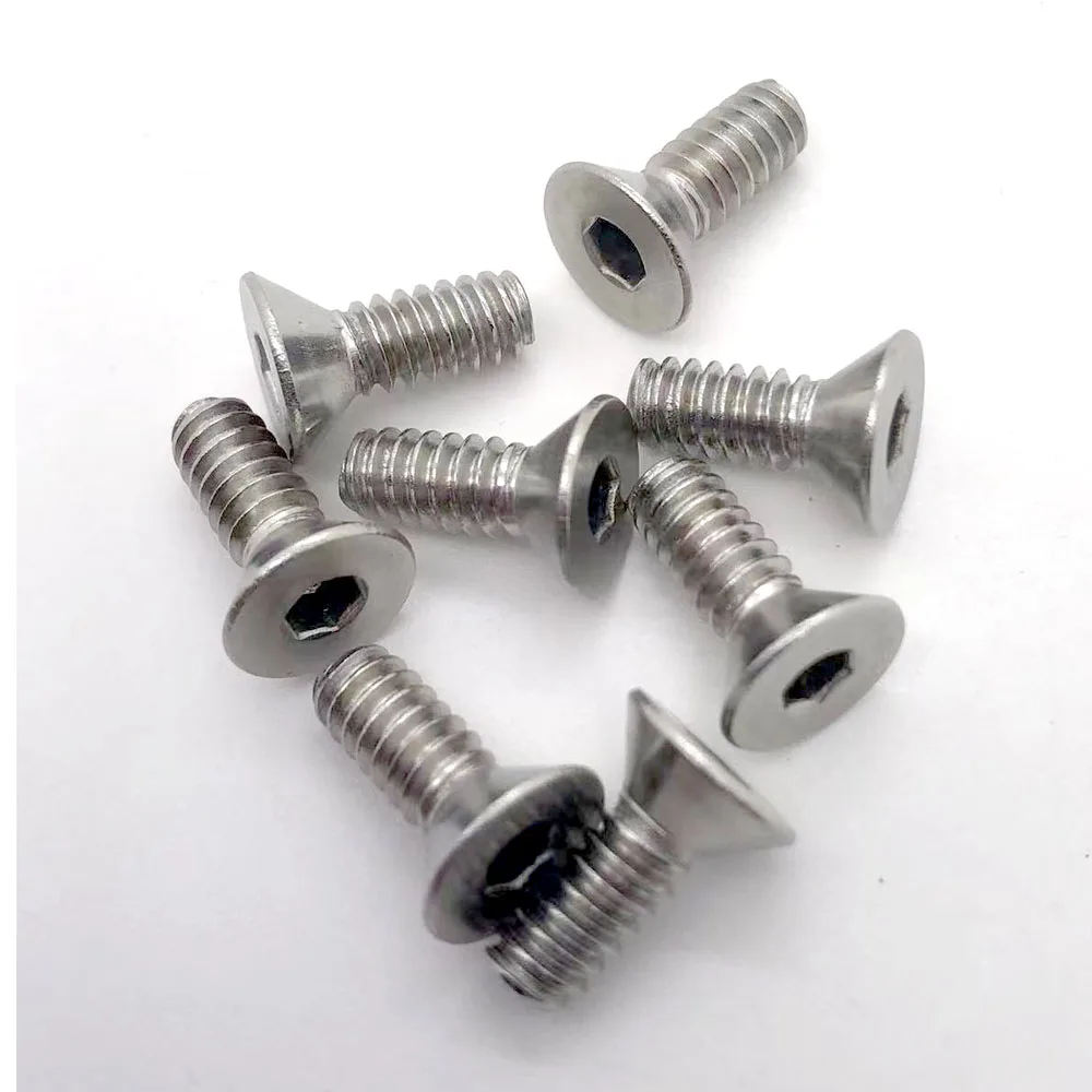 UNC 2#-56 4#-40 6#-32 8#-32 10#-24 10#-32 UNF US Thread 304 Stainless Steel Hex Hexagon Socket Flat Countersunk Head Bolt Screw