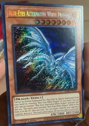 Yugioh KONAMI TCG RA02-EN010 Blue-Eyes Alternative White Dragon Secret Rare English 1st Edition Collection Mint Card