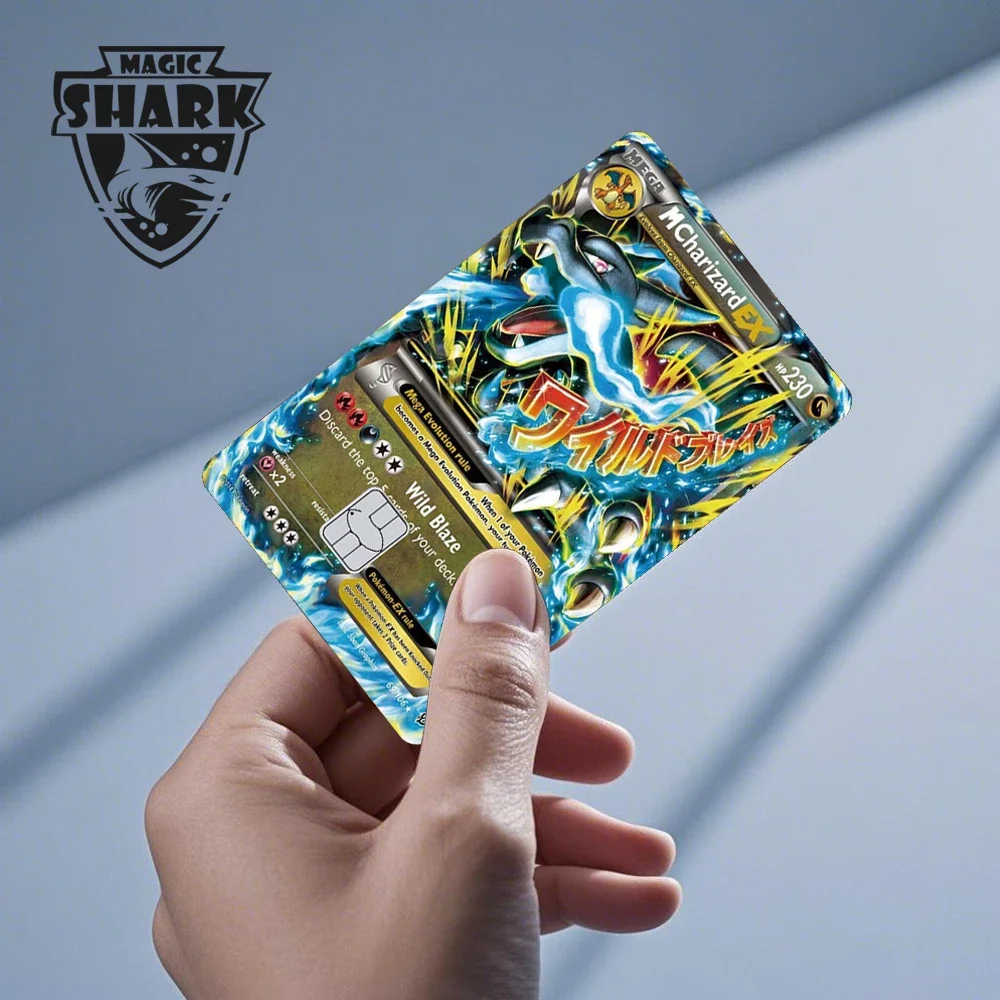 EX Mega Venusaur Charizard Blastoise Rayquaza Mewtwo Dragonite Pokemons PVC Matte Sticker Film Skin for Debit Bank Credit Card view 4