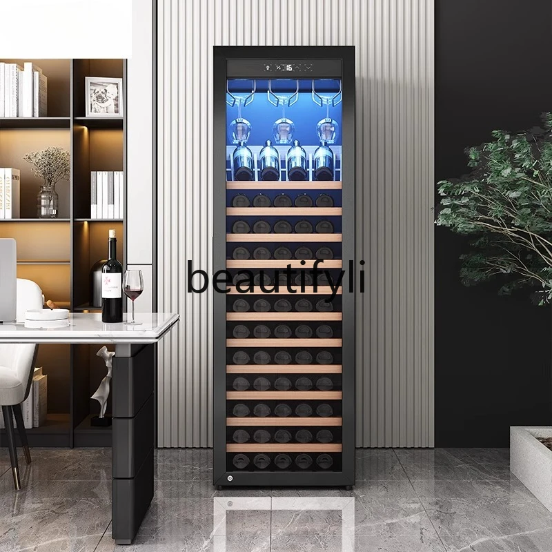 

Red Wine Cabinet Constant Temperature Hanging Cup Tea With Lock Four Seasons Constant Temperature Air Cooling Compressor