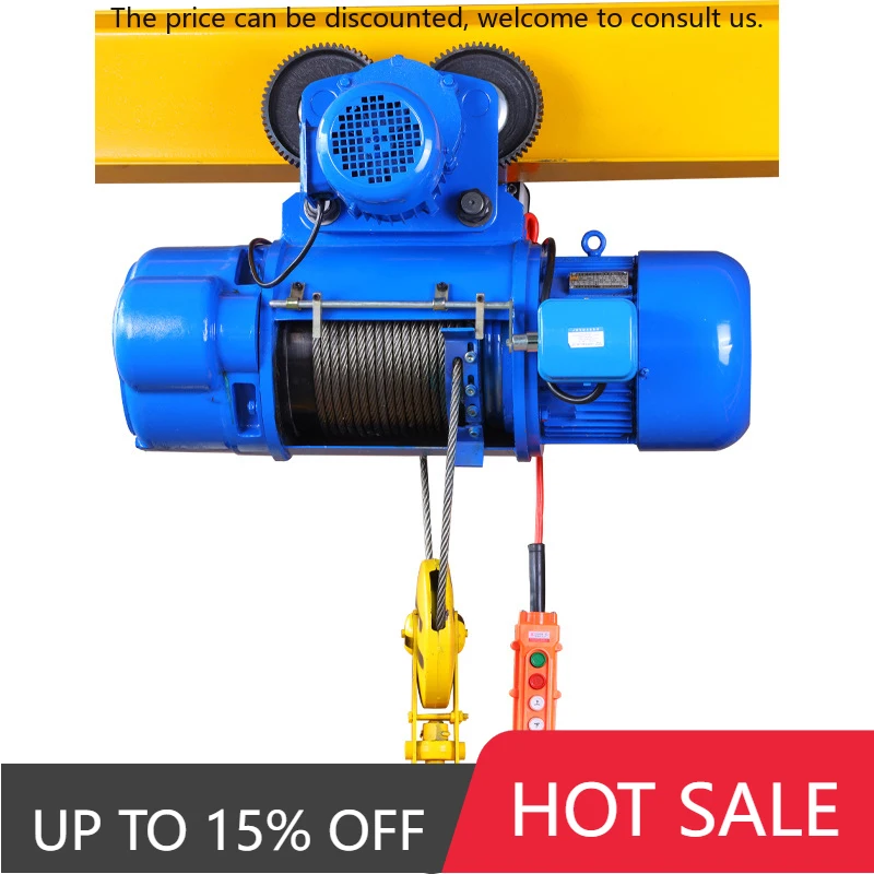 

1 Ton Electric Wire Rope Lifting Wire Rope Hoist Lift 1000kg CD1 Wire Rope Electric Hoist
