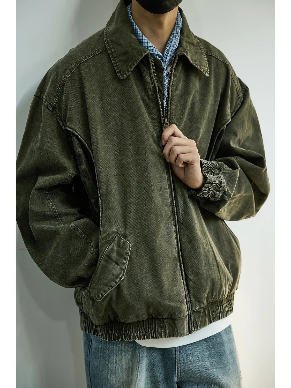 

Мужская осенняя рабочая куртка LH Store Heavy Du Waed Canvas в американском ретро-стиле с пэчворком, молодежная модная свободная куртка с длинными рукавами