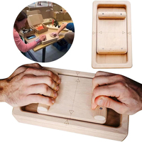 Wooden Finger Exerciser Portable Finger Strengthener Multi-Function Wrist Strength Trainer Finger Gripper for Home Dormitory