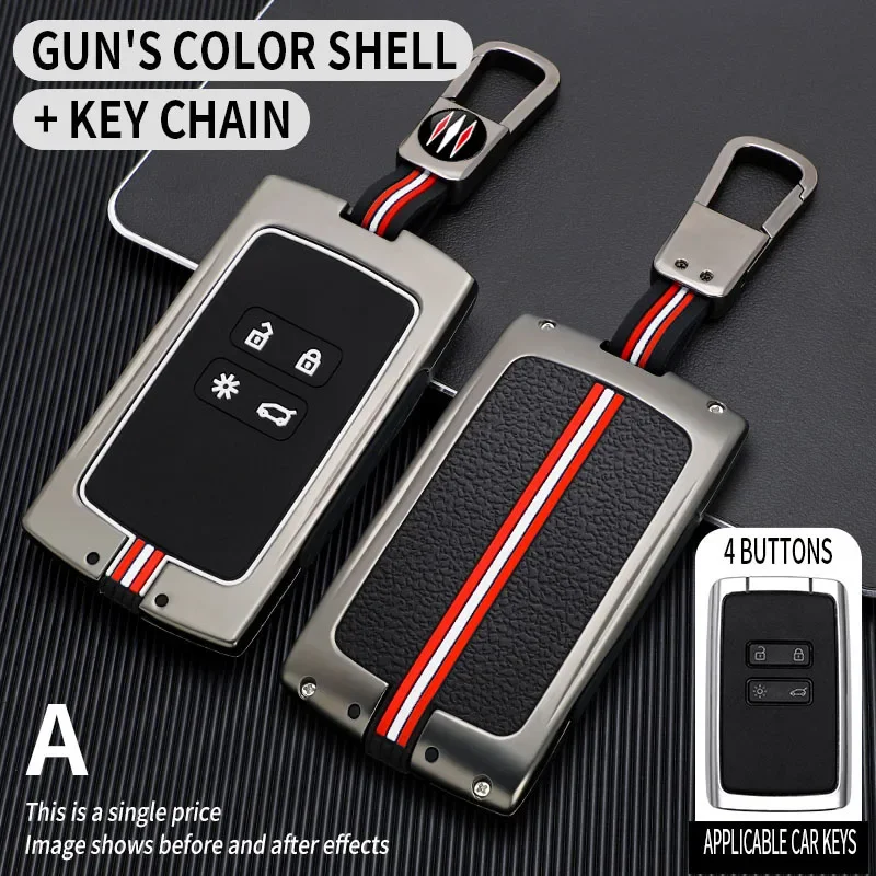 

Metal car key cover fob case shell for Renault Megane Espace Kadjar talisman Captur kolaos arrana Clio Grand Scenic Sandero