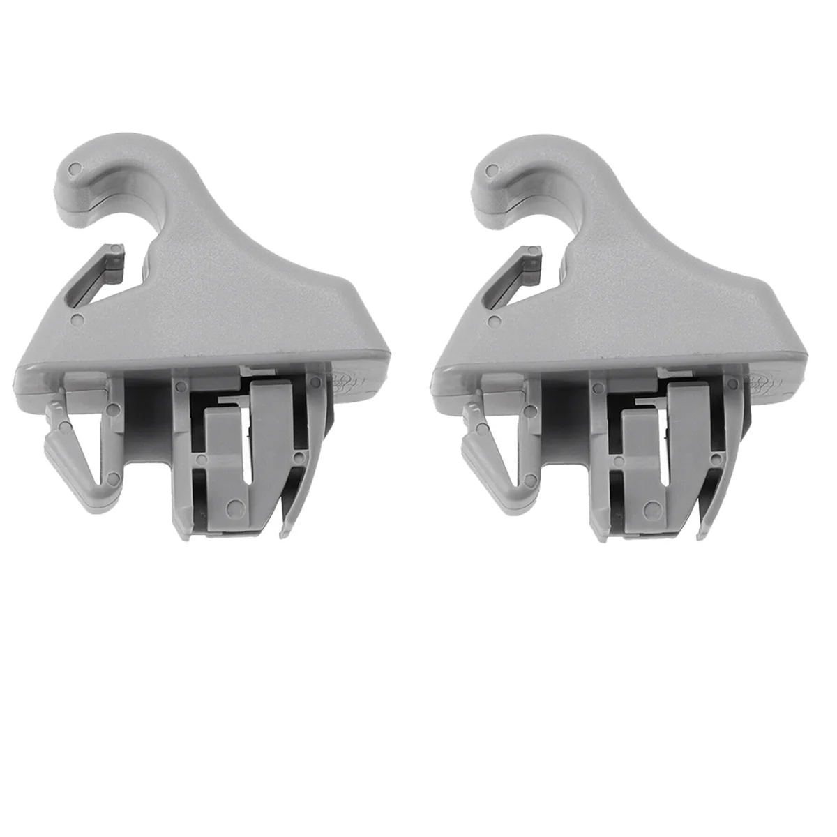 2Pcs Gray Sun Visor Hook Holder Clip MR779704 MR779705 for Mitsubishi Montero MK3 Pajero 2000-2006 Sunvisor Hanger Hook