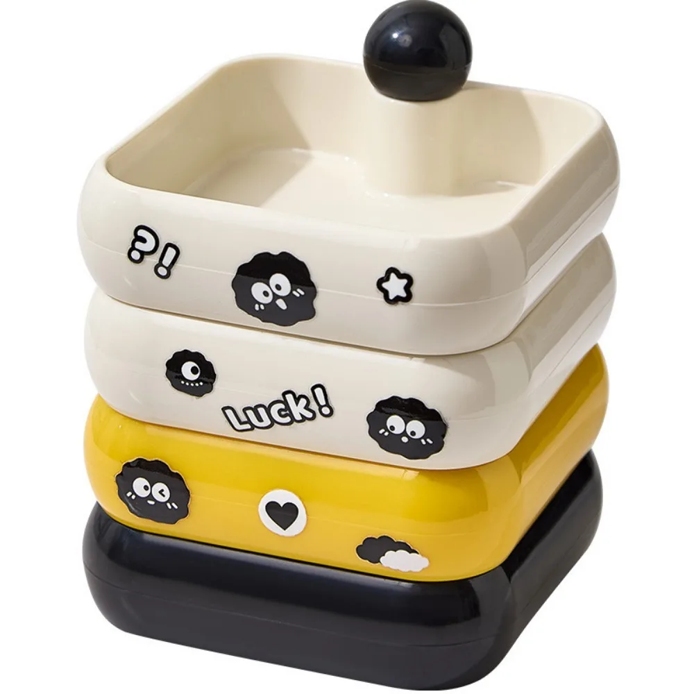 

Creative Jewelry Storage Holder 360 Degree Rotating DIY Necklace Storage Container Multi-Layer 3/4 Layers Cosmetic Storage Box